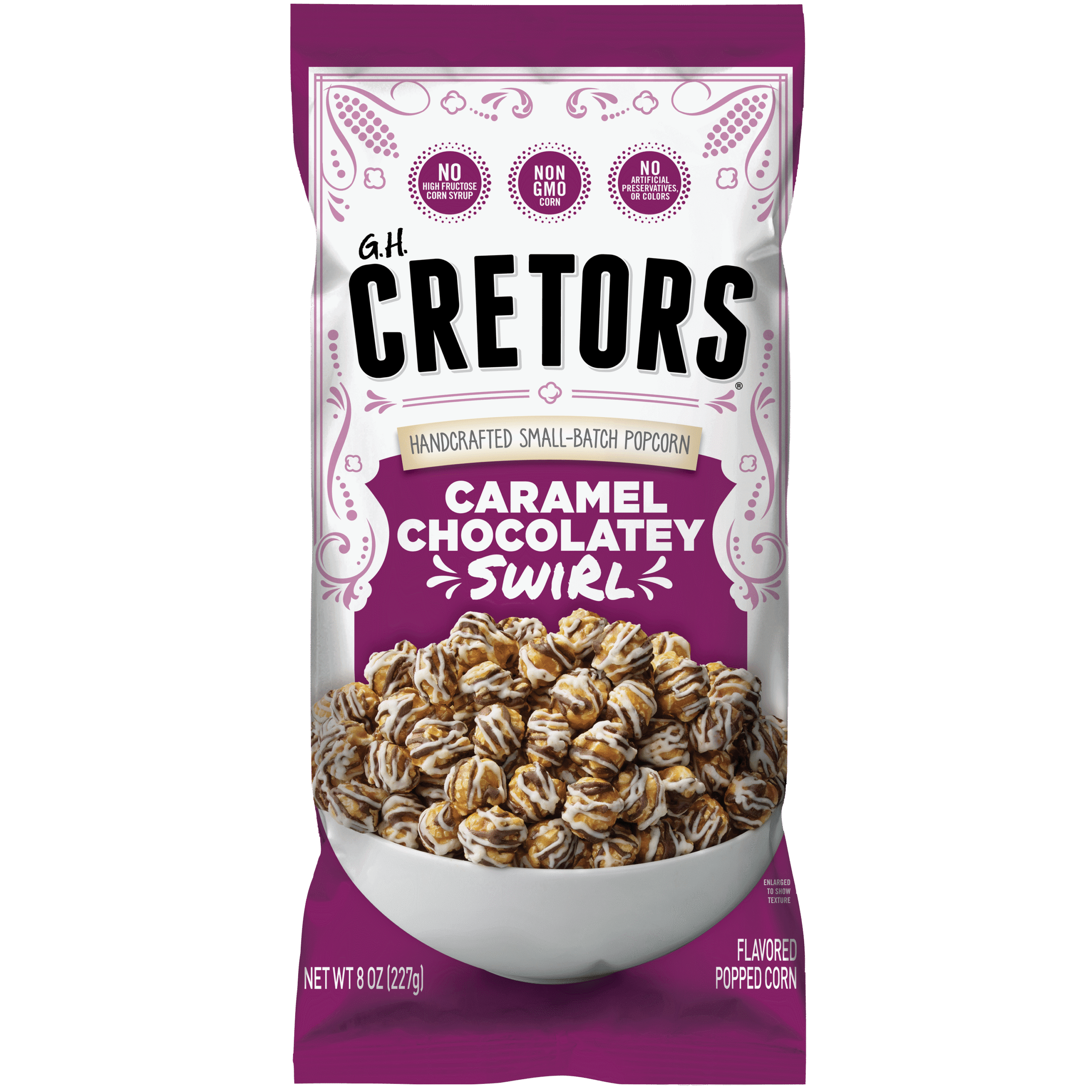 シェリエ　sheller Graphcheckwrapculottes Caramel Chocolatey Swirl Popcorn | G.H. Cretors