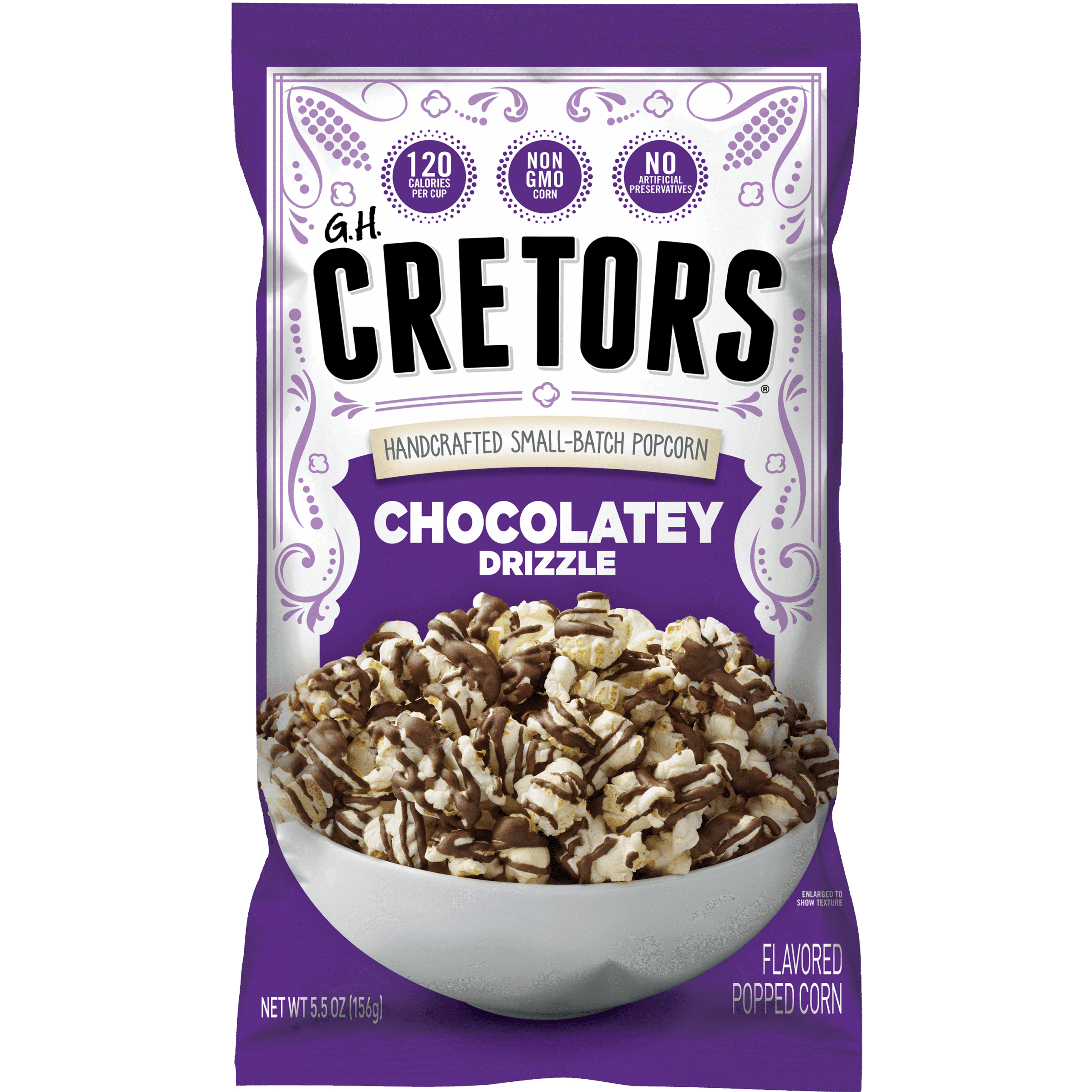 Dark Chocolatey Drizzle Popcorn | G.H. Cretors