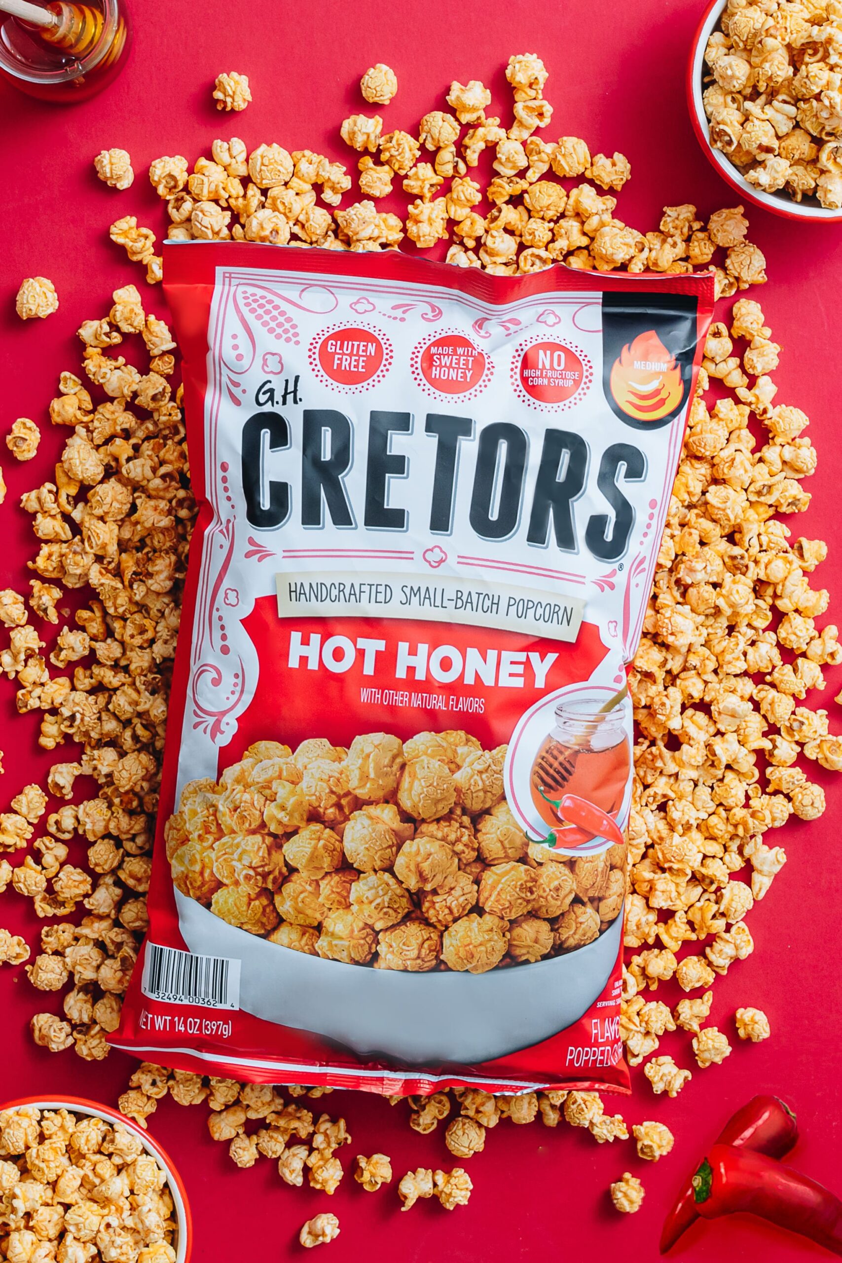 ヒロ＆ゴー・ゴー＆フレッドウッティ＆ポー・ピープ＆フォーキーマレフィセント＆アー Hot Honey Kettle Corn Popcorn | G.H. Cretors